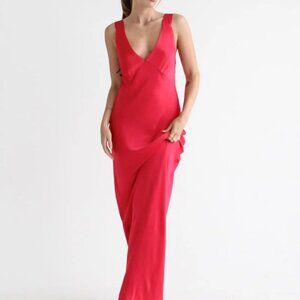 Sunset Strip Maxi Dress | Cranberry - XS